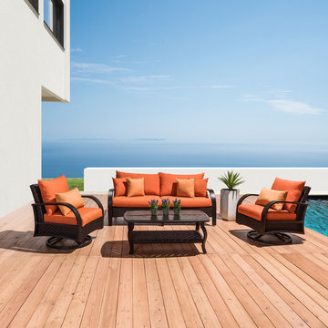 Barcelo™ 4pc Motion Club & Sofa Set - Tikka Orange