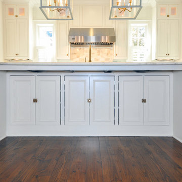 Vickery Kitchen gets facelift with new recessed off white cabinets
