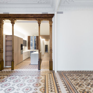 Restauración de patio interior modernista en Barcelona