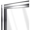 DreamLine Flex 56-60" W x 72" H Semi-Frameless Pivot Shower Door, Brushed Nickel