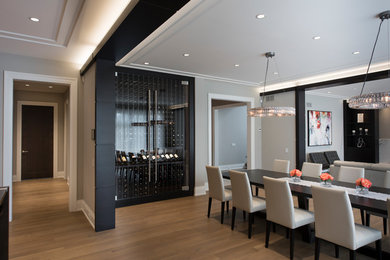 Minimalist dining room photo in Chicago