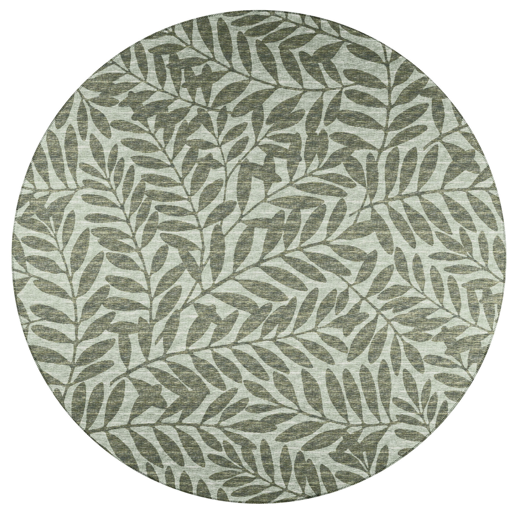 Indoor/Outdoor Sedona SN5 Fernway Washable 10' x 10' Round Rug ...