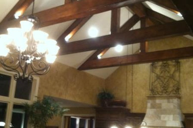 Mountain style kitchen photo in Kansas City