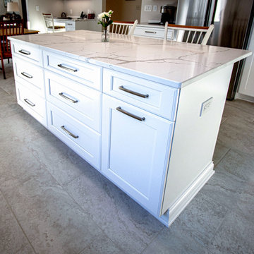 Greenfield Cabinetry White Kitchen, Office Area and Pantry Storage