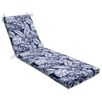 Pillow Perfect Delray Navy Chaise Lounge Cushion 80x23"