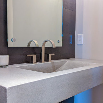 Floating Sink Single Faucet