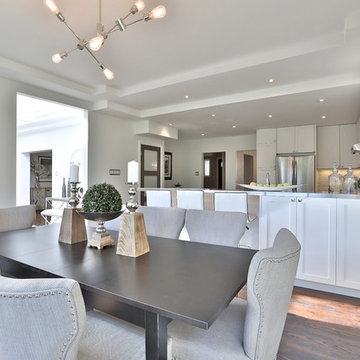 Shaker style kitchen and granite countertop in Toronto