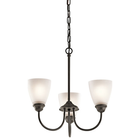 Jolie 3 Light Mini Chandelier, Olde Bronze, LED