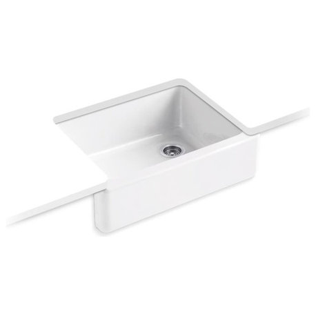 Kohler Whitehaven 29-11/16" X 21-9/16" X 9-5/8" Kitchen Sink, White