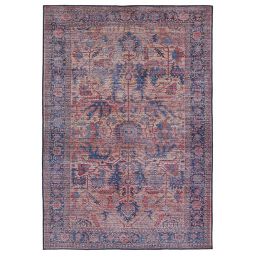 Vibe by Jaipur Living Ainsworth Medallion Blue/ Pink Area Rug 9'2"X12'