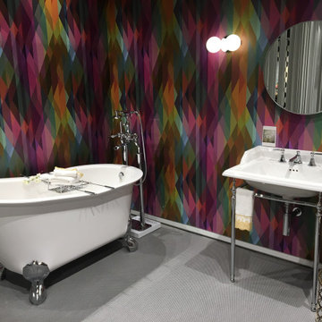 Classic Console Sink and Clawfoot Bathtub by Crosswater London