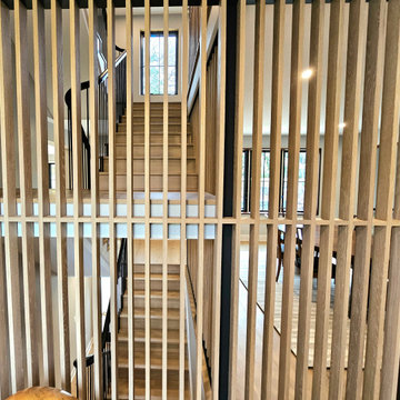 Project #115 | Staircase with Continuous Rail System Without Newels