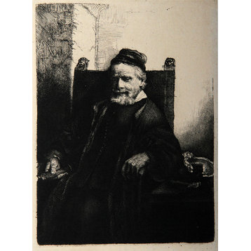 Rembrandt van Rijn "Portrait de Jean Lutma, B276" Heliogravure