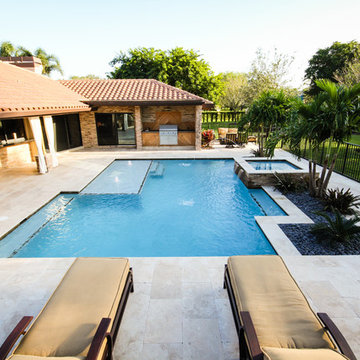 Roman/Geometric with Spa & Water Features