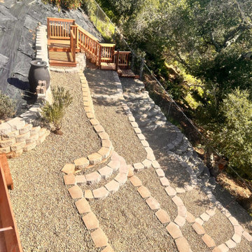 Building a wooden staircase