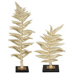 Elk Home - Elk Home S0036-8951/S2 Fern - 25 Inch Sculpture (Set of 2) - The Fern Sculptures include two decorative ferns,Fern 25 Inch Sculptu Gold/Black *UL Approved: YES Energy Star Qualified: n/a ADA Certified: n/a  *Number of Lights:   *Bulb Included:No *Bulb Type:No *Finish Type:Gold