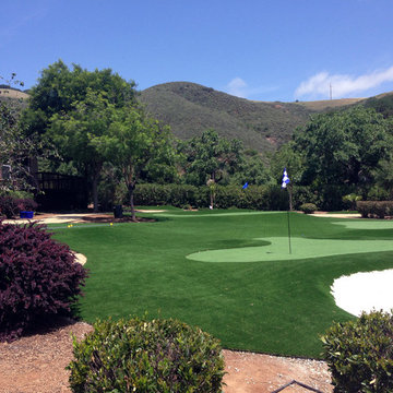 Artificial grass installation in Morgan Hill, CA.