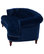 La Rosa Victorian Chesterfield Tufted Sofa, Navy Blue Velvet