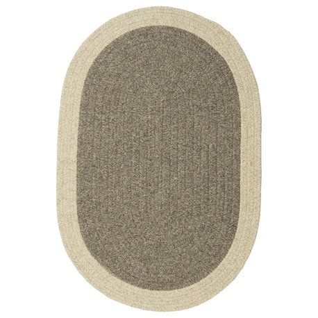 Hudson Rug, Dark Gray, 2'x6' Oval