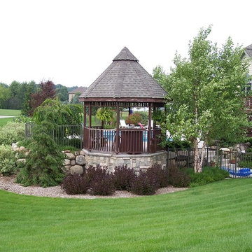 Freeform Monte Carlo(r) Inground Swimming Pool and Gazebo