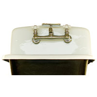 Deep Utility Sink Antique Style Cast Iron Porcelain Farm Sink Set, Black