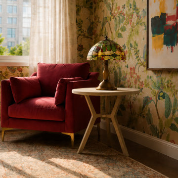 Bold Maximalist Reading Nook