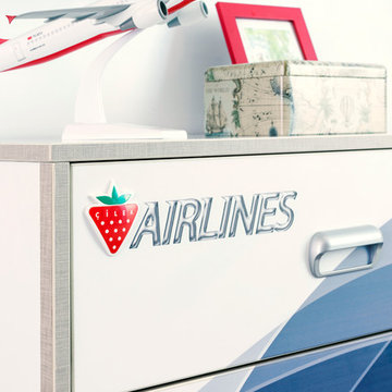 First Class Airplane Kids Bedroom