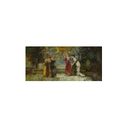 Adolphe Monticelli Canvas Prints - Artwork