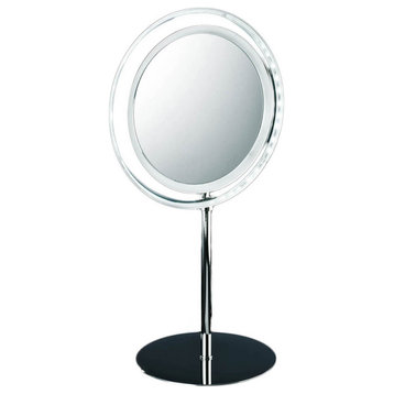 WS Bath Collections WS 15 Spiegel Battery Powered Circular - Polished Chrome
