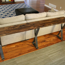 8' Sideboard Table with Welded Metal Legs - Products