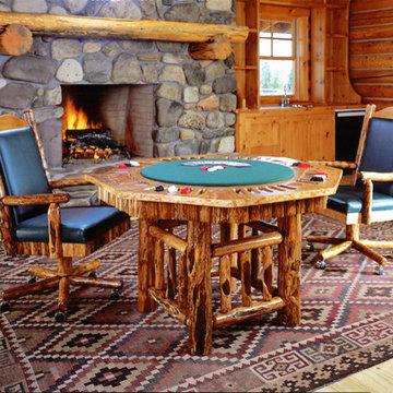 Rustic 2 in 1 Poker Table