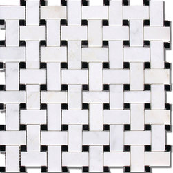 Calacatta Chiara Basketweave Marble Mosaic - Products