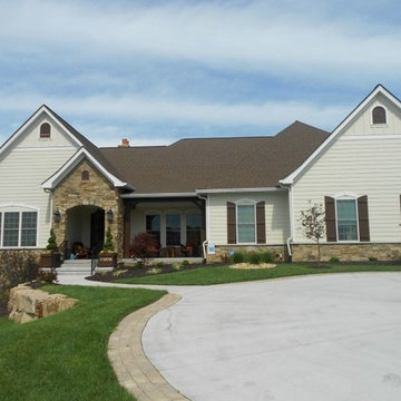 Hardie Cobblestone Lap and Board & Batten Siding | Wildwood, MO. (63005)