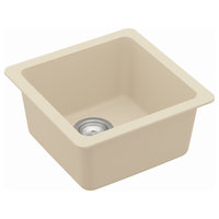 Karran Undermount Quartz Composite 17" Bar Single Bowl Sink, Bisque