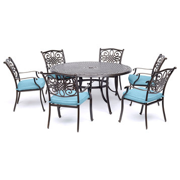 Traditions 7-Piece Dining Set With 60" Cast-top Table
