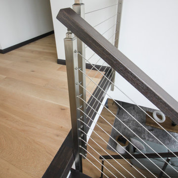 Project #70 | Open-Riser Staircase with Cable Railing