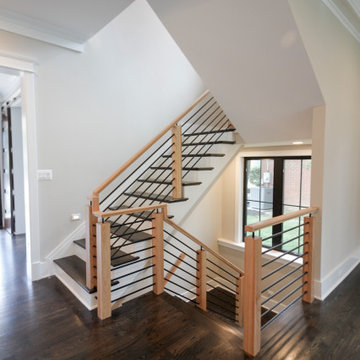 Project #69 | Contemporary Staircase with Horizontal Metal Rods