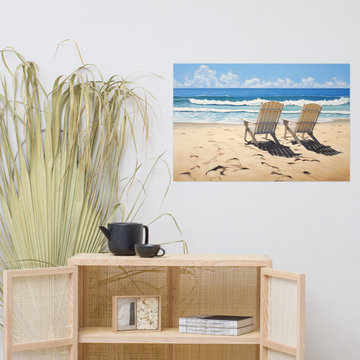 A Pair in Paradise Photorealism Coastal Wall Art Print