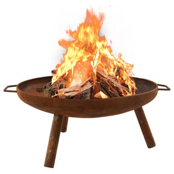 Vidaxl Fire Pit 27.6"x23.2"x11" Steel