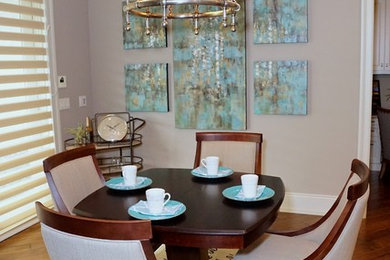 Example of a dining room design in Omaha