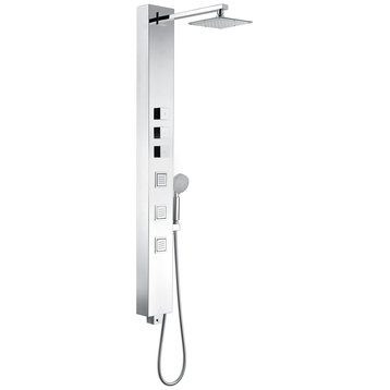 ANZZI Lann 53 In. 3-jetted Full Body Shower Panel With Heavy Rain Showerhead And