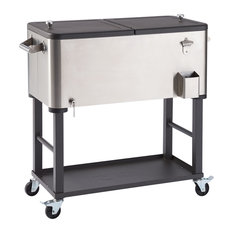 TRINITY Stainless Steel Cooler with Detachable Tub, 100 Quart