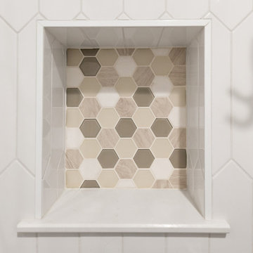 Modern Classic Primary Bath Remodel Leawood, KS