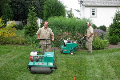 Inspiration for a side formal garden in Providence.