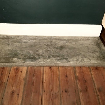London, Woolwich, Polished Concrete Fire Hearth