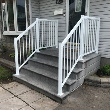 Picket Front Step Railing