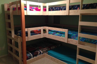 Kids' room - large craftsman gender-neutral kids' room idea in Houston