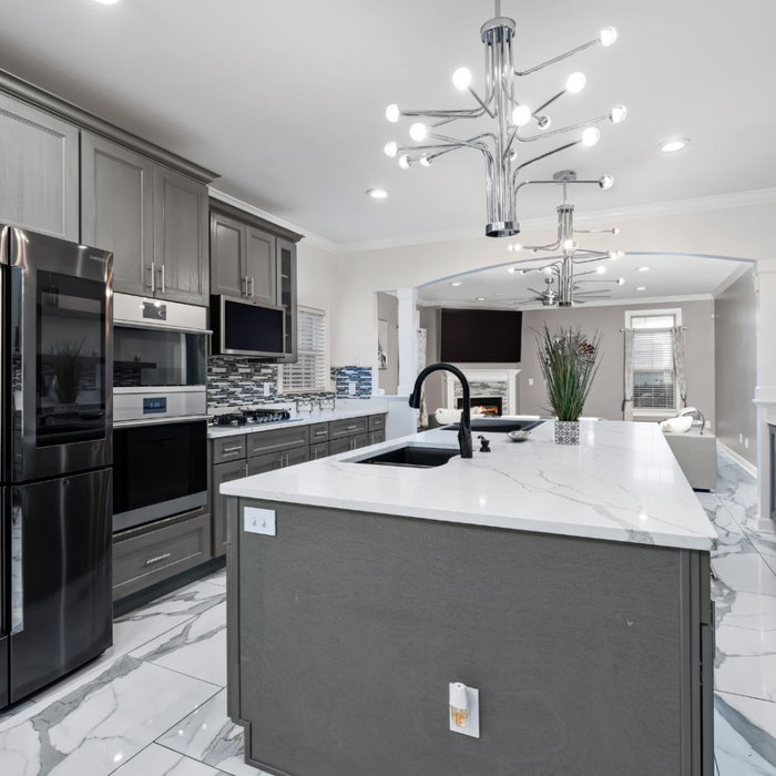 Painted Kitchen Cabinets Gray