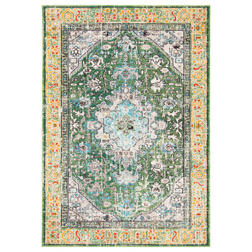 Safavieh Madison Mad474Y Traditional Rug, Green and Turquoise, 3'0"x5'0"
