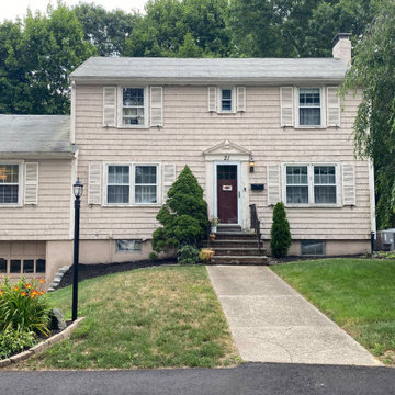 Before - Composite Siding, Asphalt Roof & Marvin Windows in Quincy, MA 02169